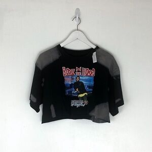 Hybrid Women’s Size S Boyz In The Hood Semi Crop Tee Shirt